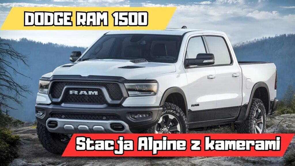 Dodge RAM 1500 - Multimedia Alpine + Kamery Przód/Tył z Wielowidokiem!