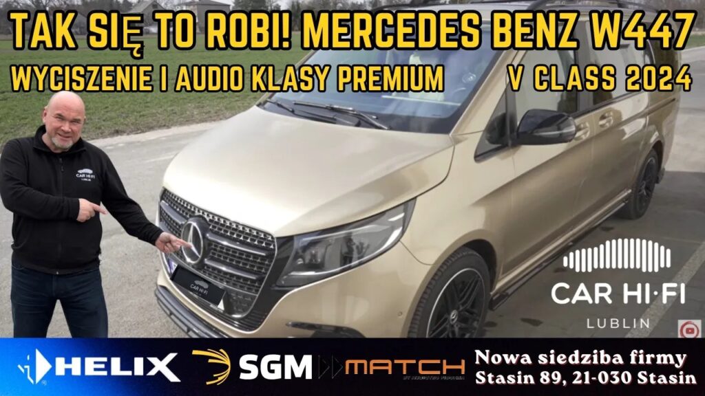 Live z klientem: Mercedes V‑Class 2024 I Premium wygłuszenie i kompletny upgrade audio