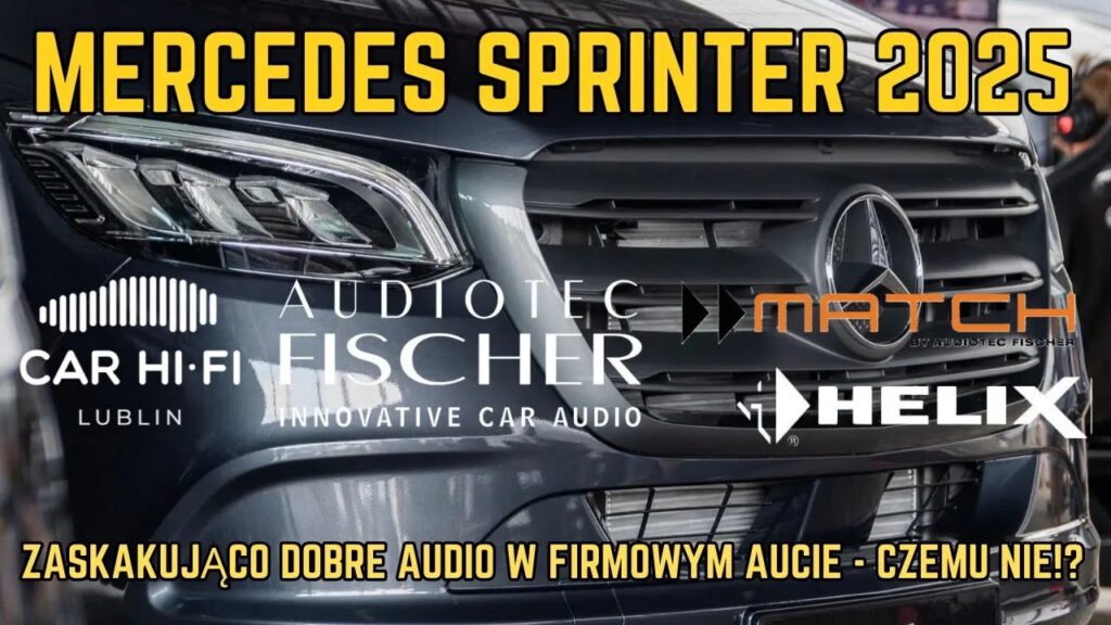 Mercedes Sprinter 2025 — mobilny wół roboczy z audio klasy premium!