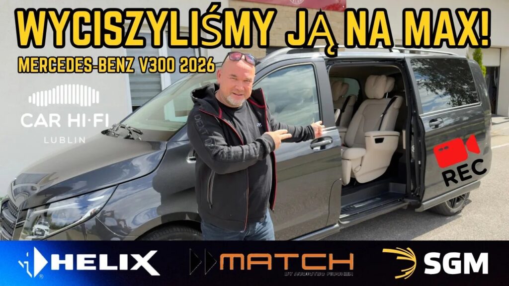 Mercedes V‑Class 2026 Extra Long – Wytłumienie SGM Prime + Audio + Multimedia