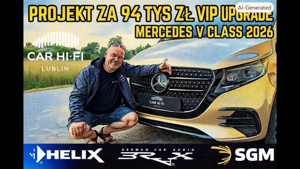 Mercedes V Class 2026 — upgrade za 94 000 zł | Wyciszenie + Audio + Multimedia