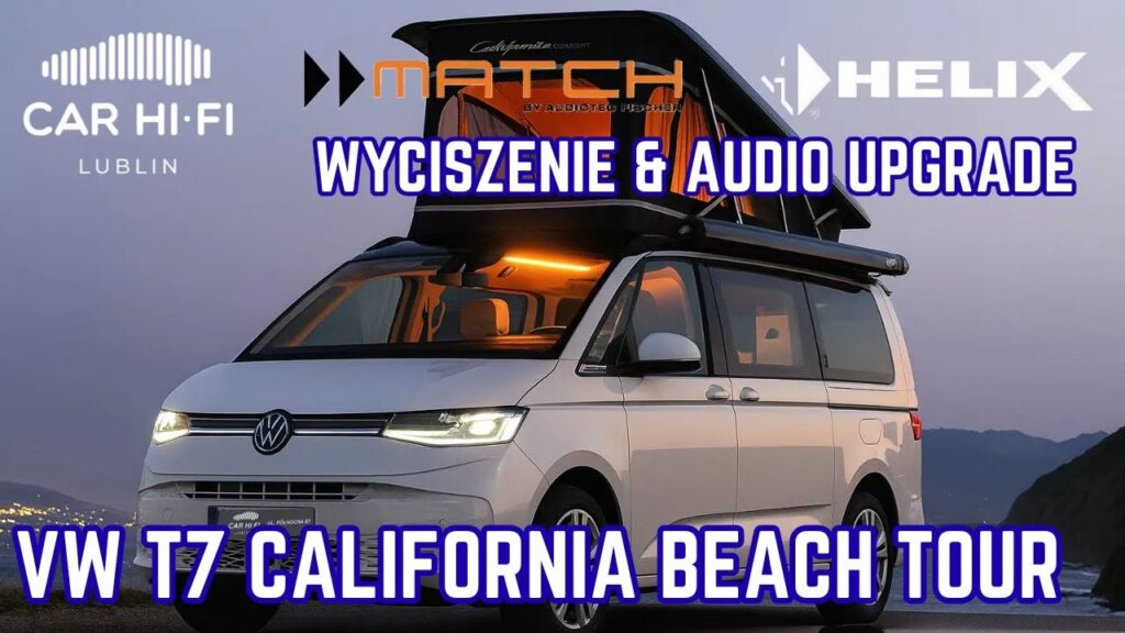 Volkswagen T7 California – wyciszenie i rozbudowa systemu audio