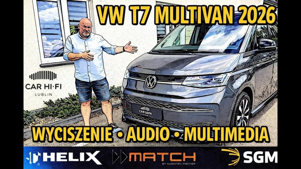 Volkswagen T7 Multivan 2026 – Wyciszenie, Audio i Multimedia 19”